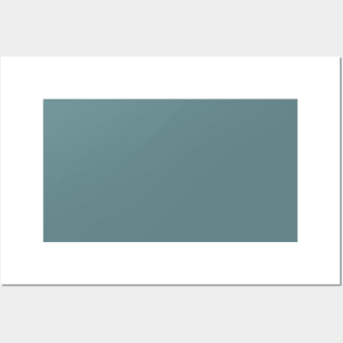 abstract preppy minimalist solid color grey blue Posters and Art